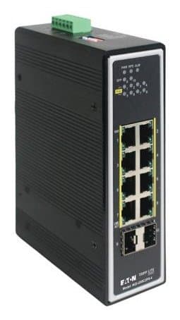 Eaton 8-Port Lite Managed Gbe Switch 10/100/1000 Mbps 8XPOE+ 30W 2XSFP P