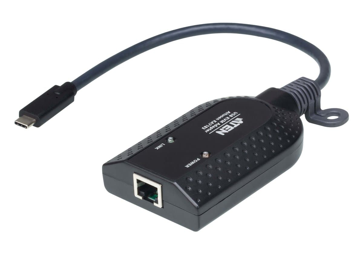 ATEN KA7183 USB-C Virtual Media KVM Adapter, USB Keyboard/Mouse, RJ-45