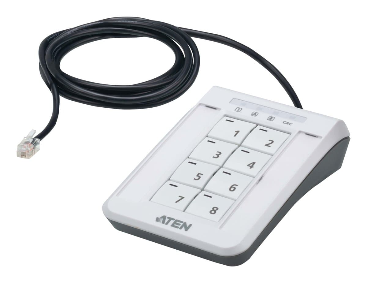 ATEN PP4.0 Secure KVM Remote Port Selector, 8-Button, 1.8 m, RJ-11
