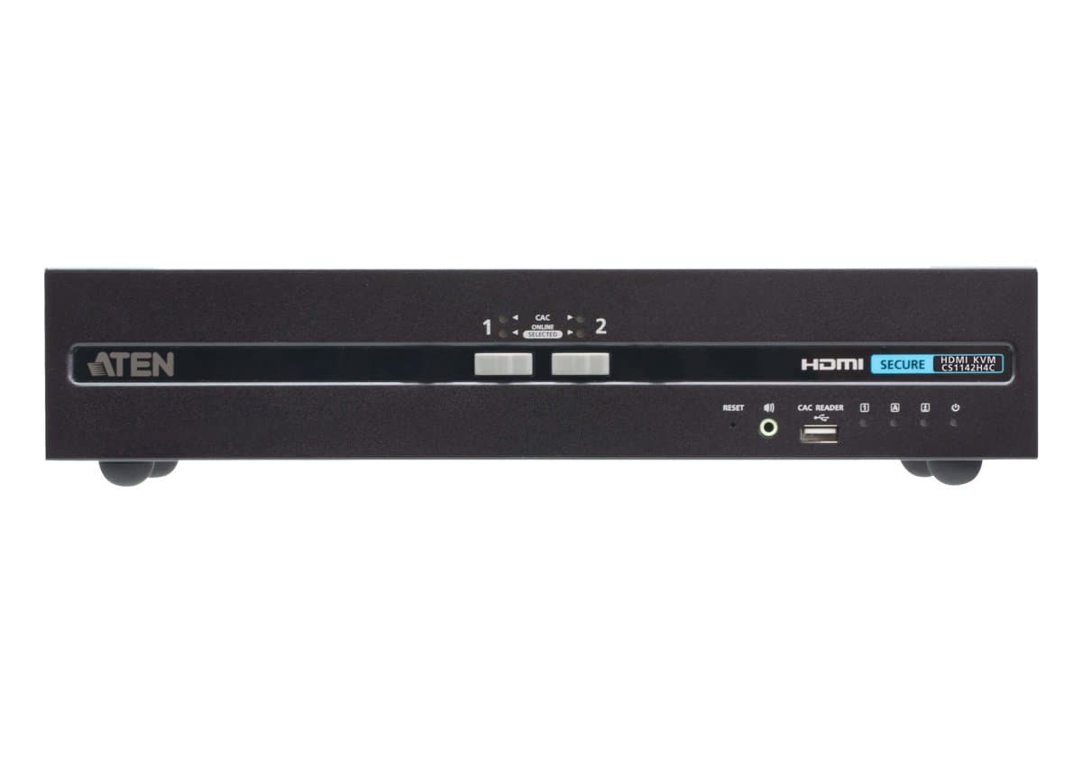 ATEN 2-Port USB HDMI Dual Display Pp4.0 Secure KVM W/ Cac Support