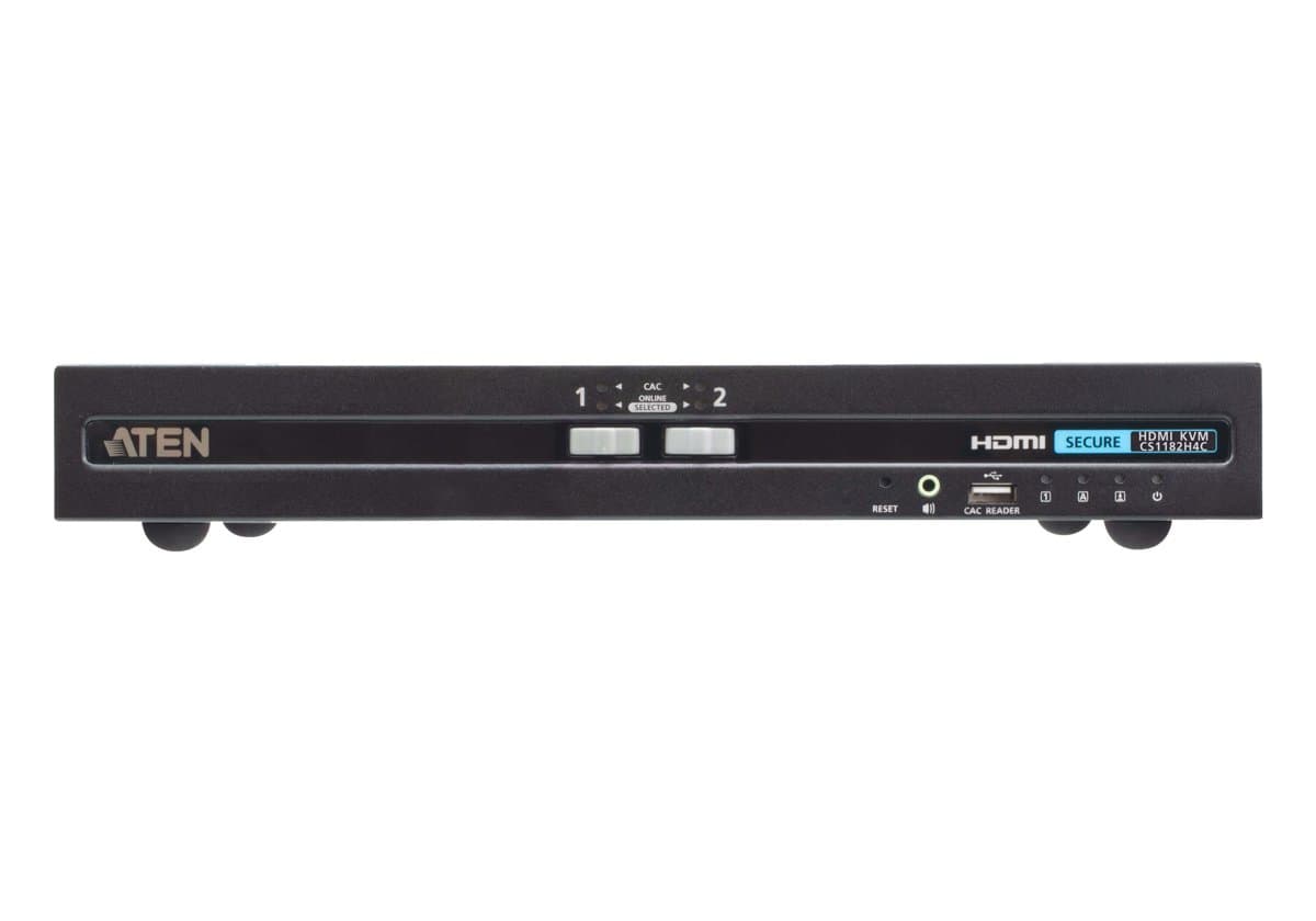 ATEN CS1182H4C, 2-Port HDMI KVM, 4K, PSD PP v4.0, CAC Support