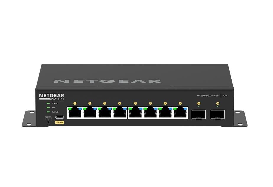 Netgear M4250-8G2XF-PoE+, 8×1G PoE+ 220W, 2×SFP+, 24 Gbit/s, Managed L2/L3