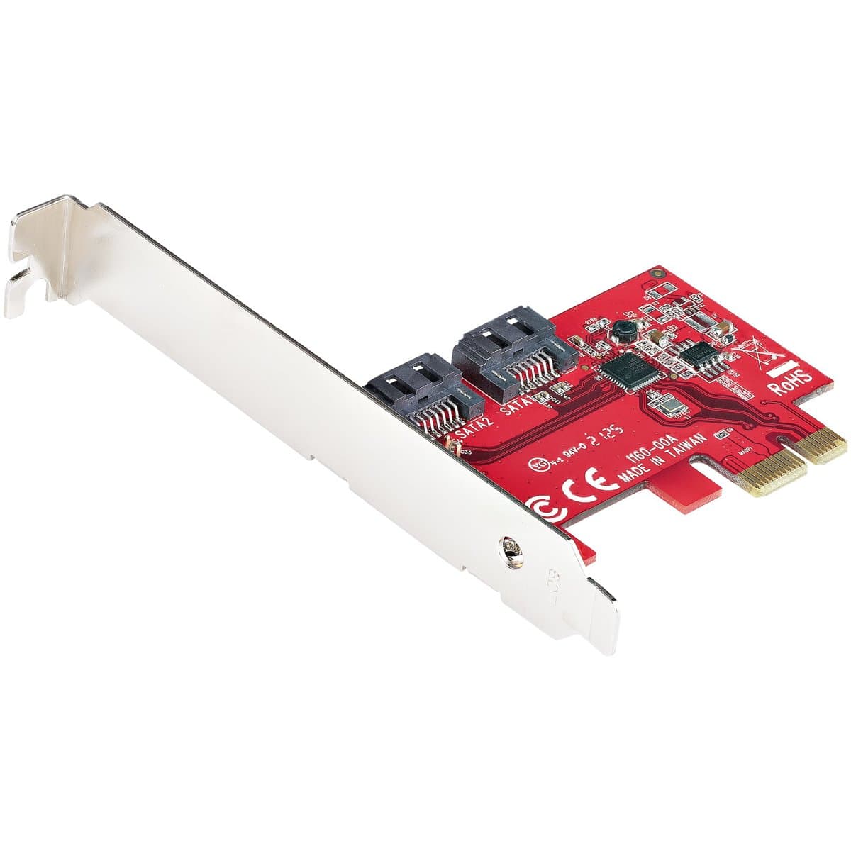 StarTech 2-Port SATA III PCIe Card, 6 Gbps, x1 Slot, Full/Low Profile