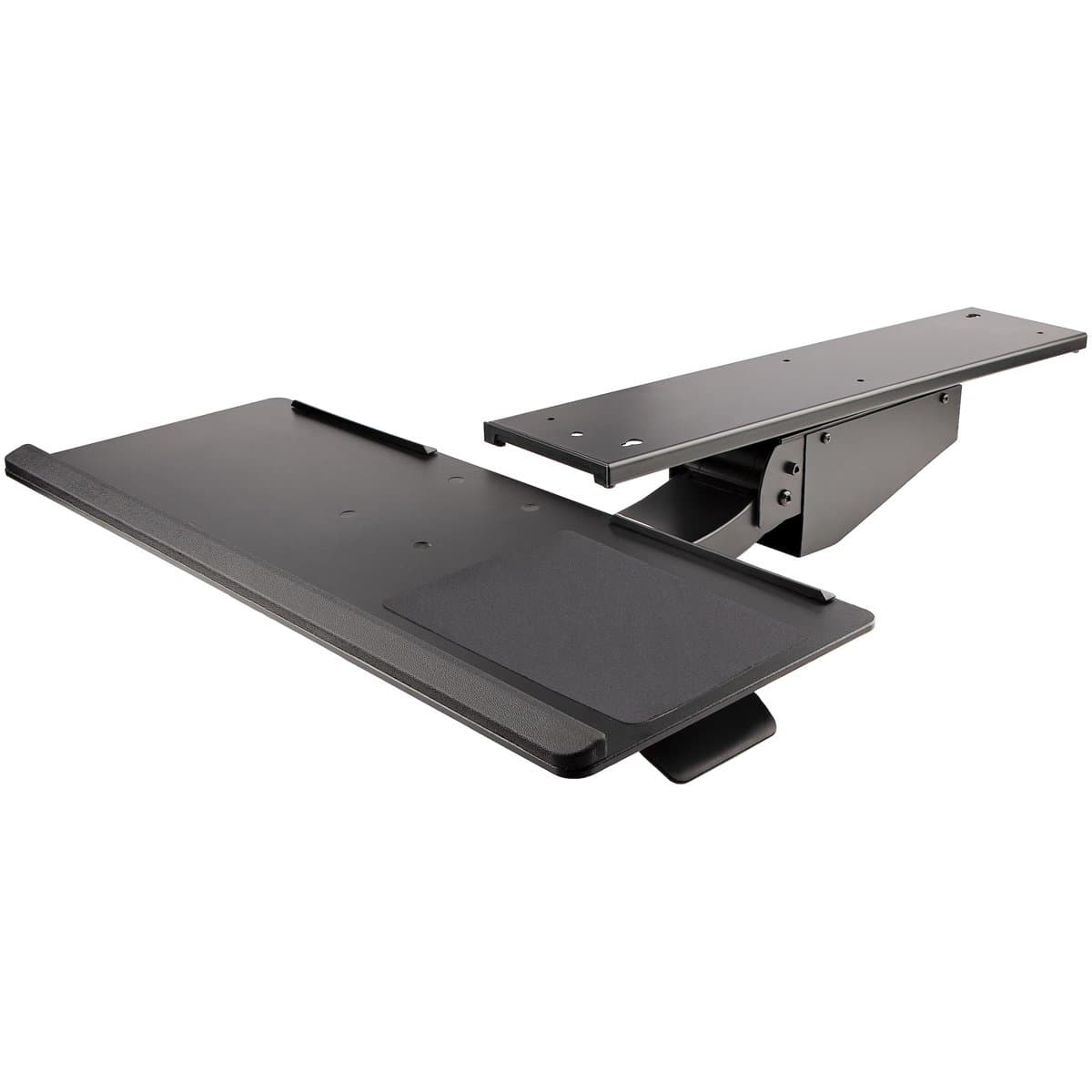 StarTech Under Desk Keyboard Tray, Height Adjustable, 10" × 26", Wrist Rest