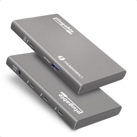 Plugable USB4 Thunderbolt 4 Hub, 5-Port, 40Gbps, 60W Power Delivery