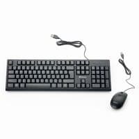 Verbatim 70734 Wired Keyboard and Mouse, Full-size, USB, 1000 DPI