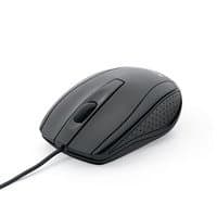 Verbatim Corded Optical Mouse, USB Type-A, Ambidextrous, 3-Button, Black