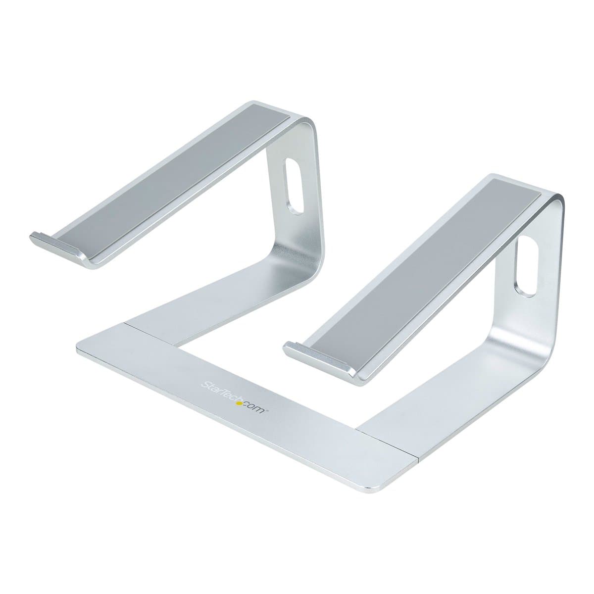 StarTech Laptop Stand for Desk, 5kg Capacity, Aluminum Silver, 16° Tilt