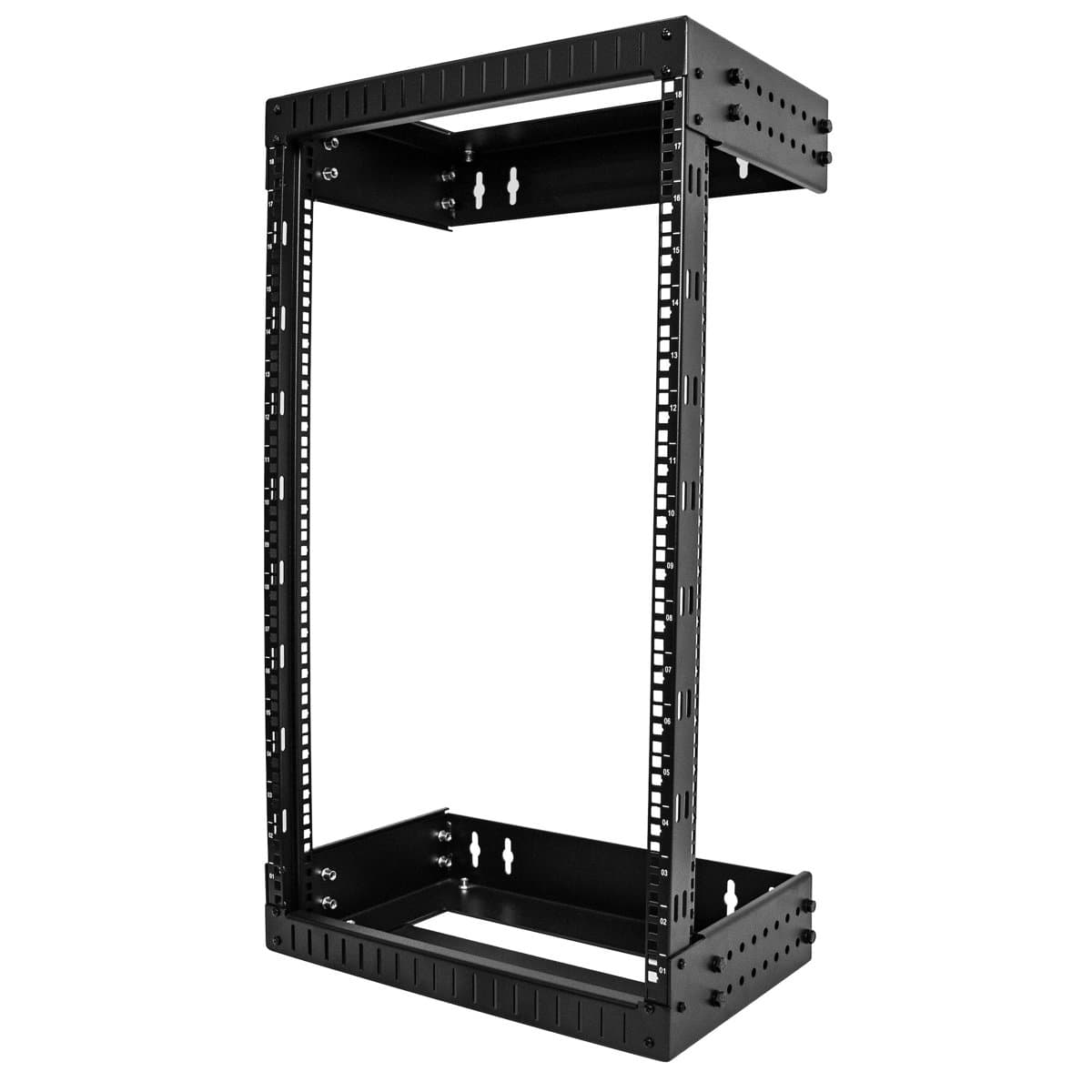 StarTech 18U Wall Mount Network Rack, 19in, 2-Post, 12–20in Depth, 90kg Max