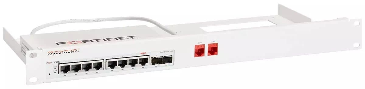 Rackmount FortiSwitch 108F Mount Kit, 19" Rack, Dual Firewall Support, White