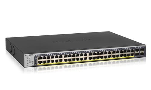 Netgear GS752TP, 48-Port Managed Switch, Gigabit PoE+, 104 Gbit/s, 1U Rack
