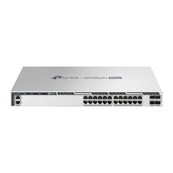 TP-Link Omada 24P Gig L3 Stack 4X 10G Stackable L3 Managed Switch With 4