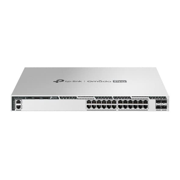 TP-Link Omada 24P Gig L3 PoE+ 4X 10G Stackable L3 Managed PoE+ Switch Wi