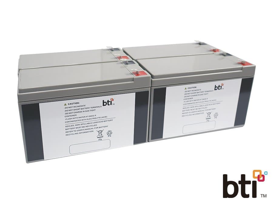 Battery Technology 12V 9Ah UPS Battery, Lead Acid, 4-Pack, SP12-9 Compatible