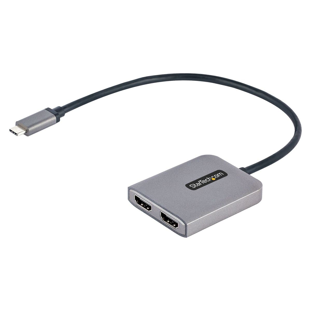 StarTech USB-C to Dual HDMI MST Hub, 4K 60Hz, DisplayPort 1.4, 30cm Cable