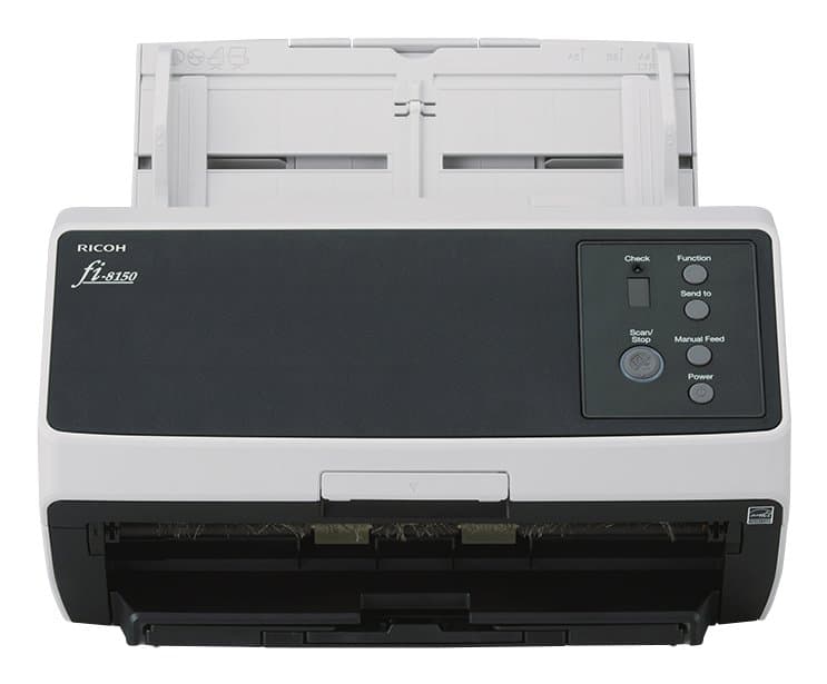 Ricoh FI-8150 ADF + Manual Feed Scanner, 600 x 600 DPI, 50 ppm, A4, 100 Sheets