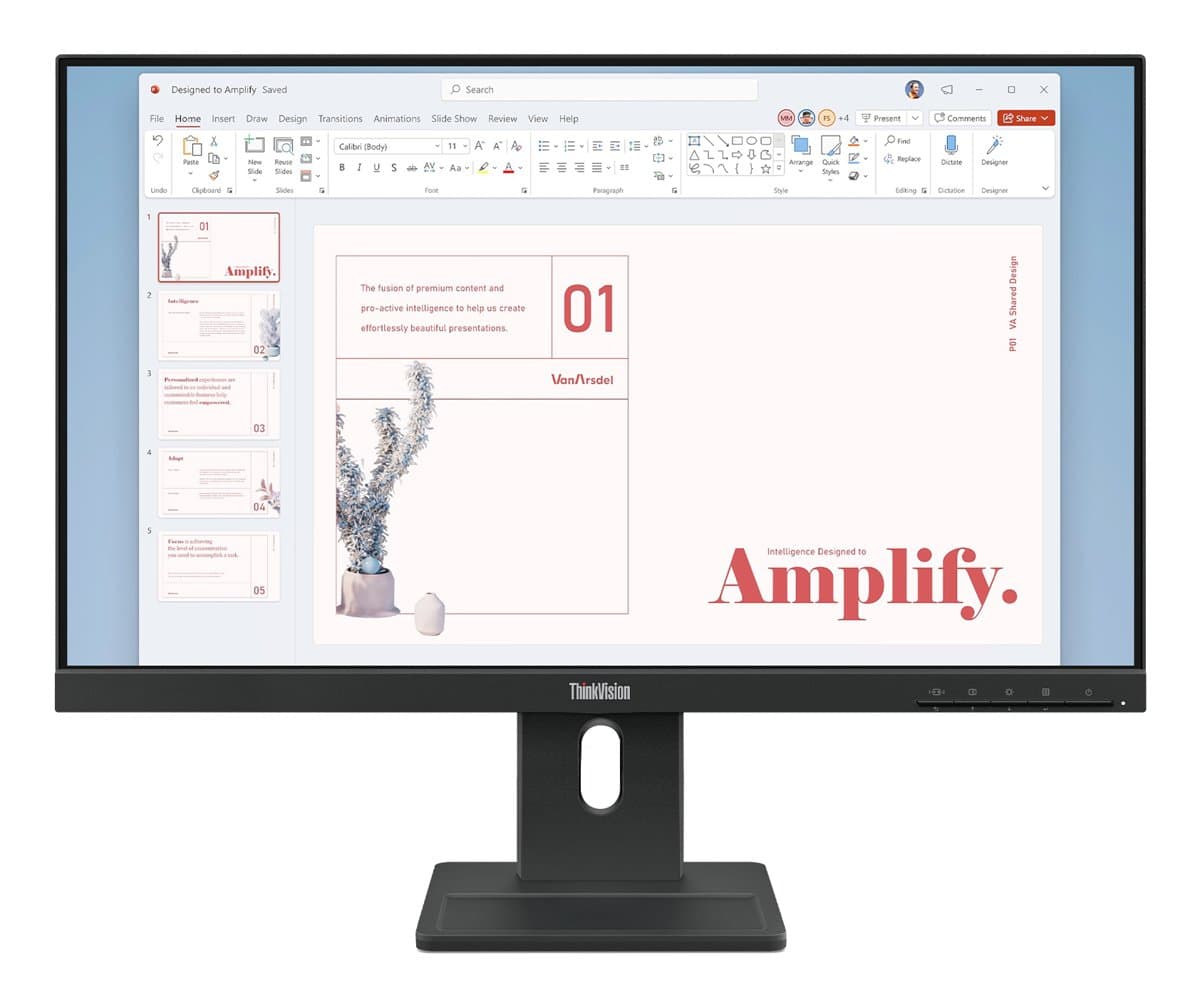 Lenovo ThinkVision E24-40, Monitor, 23.8", 1920×1080 Full HD, 6ms