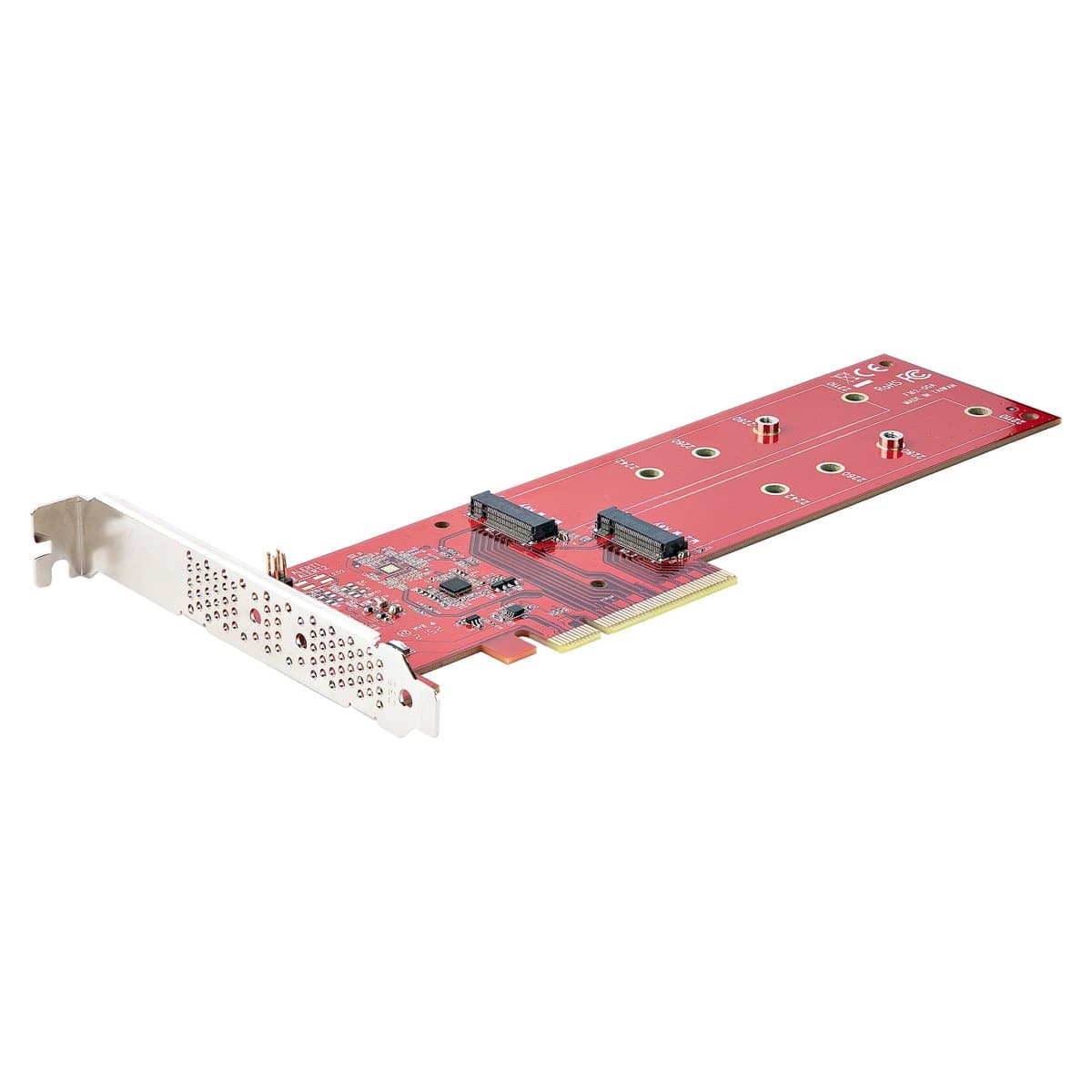 StarTech Dual M.2 PCIe SSD Adapter, PCIe 4.0, 7.8 Gbps, NVMe/AHCI