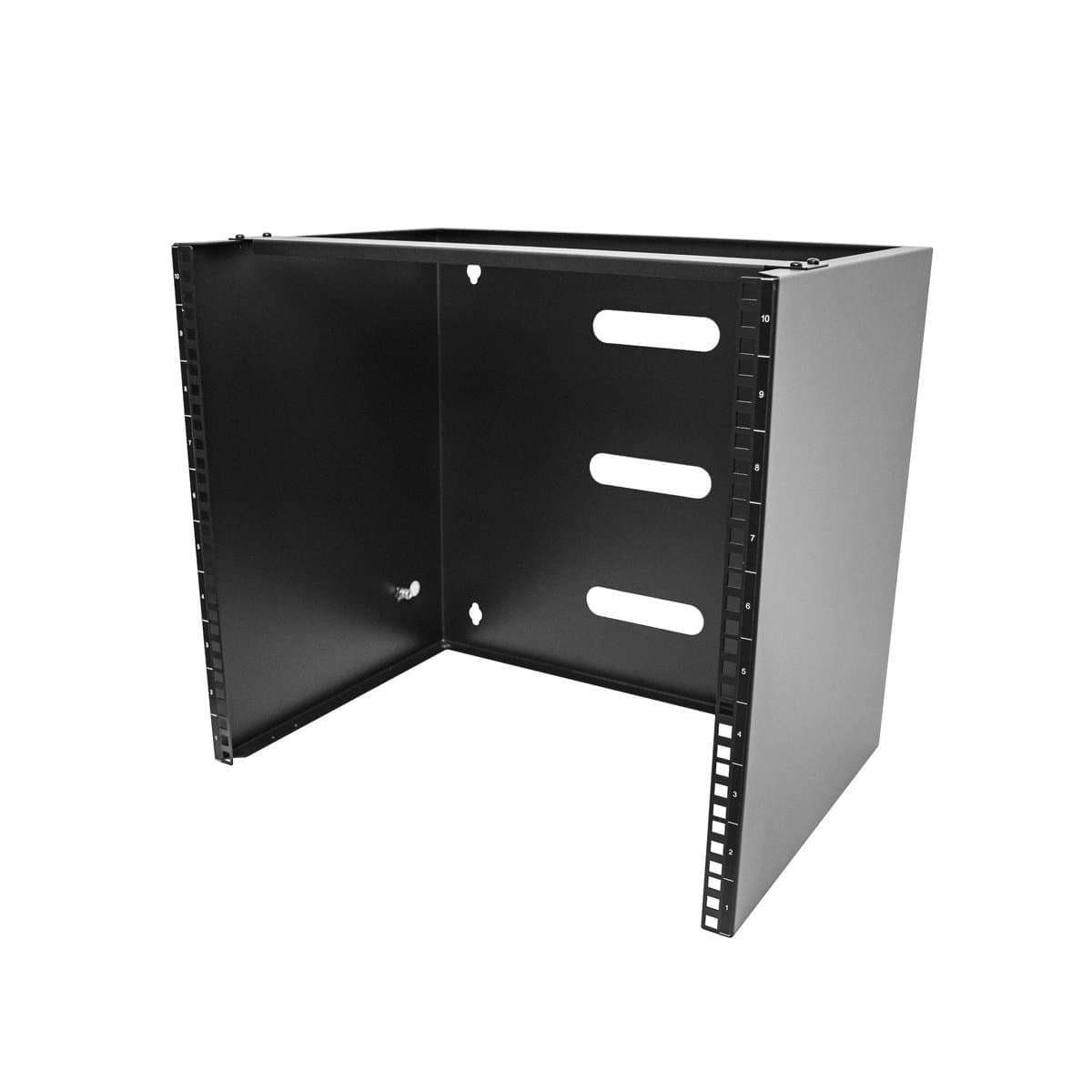 StarTech 10U Wall Mount Network Rack, 14" Deep, 19" Bracket, 35kg Capacity, Black