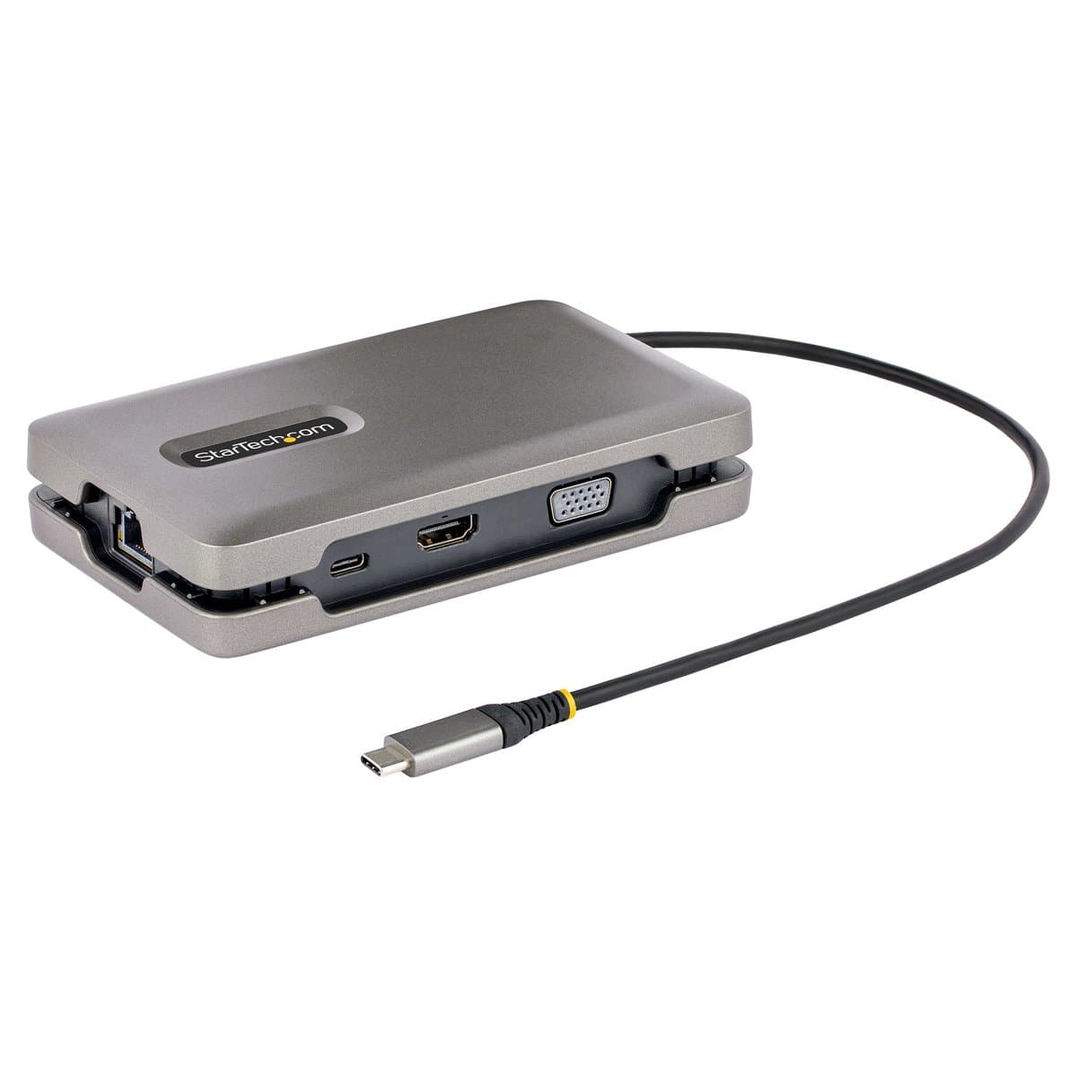 StarTech USB-C Multiport Adapter, Dual Monitor, 4K 60Hz, 100W PD, Gigabit Ethernet