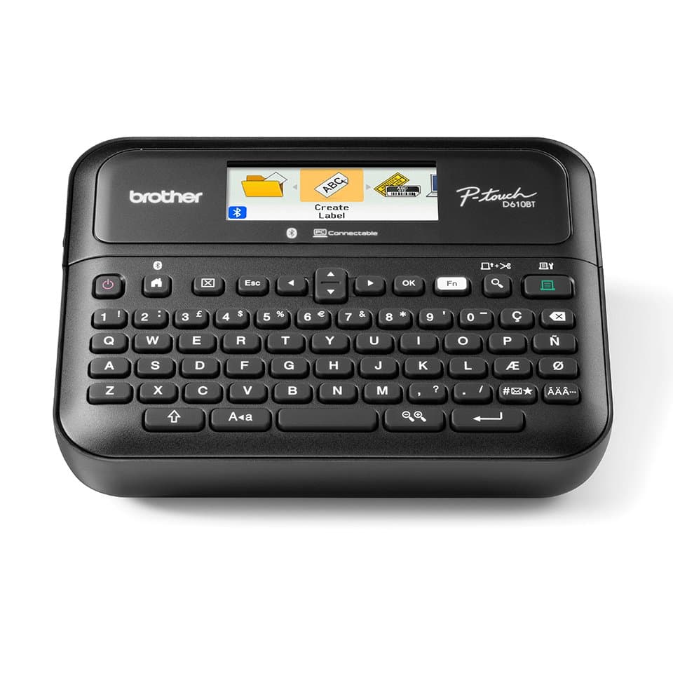 Brother PT-D610BTVP Label Maker, 180×360 DPI, 30 mm/sec, Bluetooth/USB