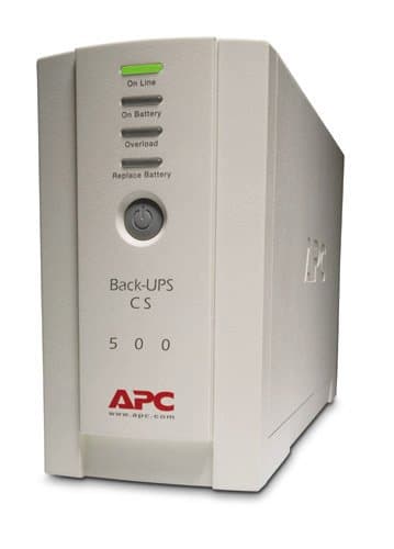 APC Back-UPS CS 500VA, 0.5 kVA, 300W, 6 Outlets, 480J Surge
