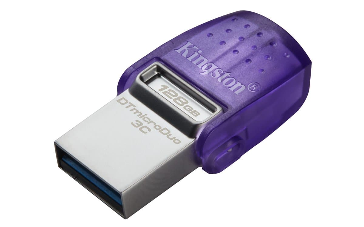 Kingston DataTraveler microDuo 3C, USB Flash Drive, 128GB, 200MB/s