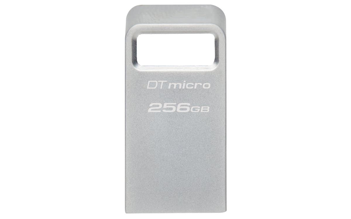 Kingston DataTraveler Micro 256GB, USB 3.2 Gen 1, 200 MB/s, Capless, Metal