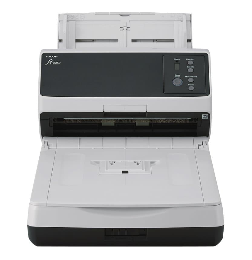 Ricoh FI-8250 Scanner, 600 DPI, 50 ppm, ADF + Manual Feed, A4