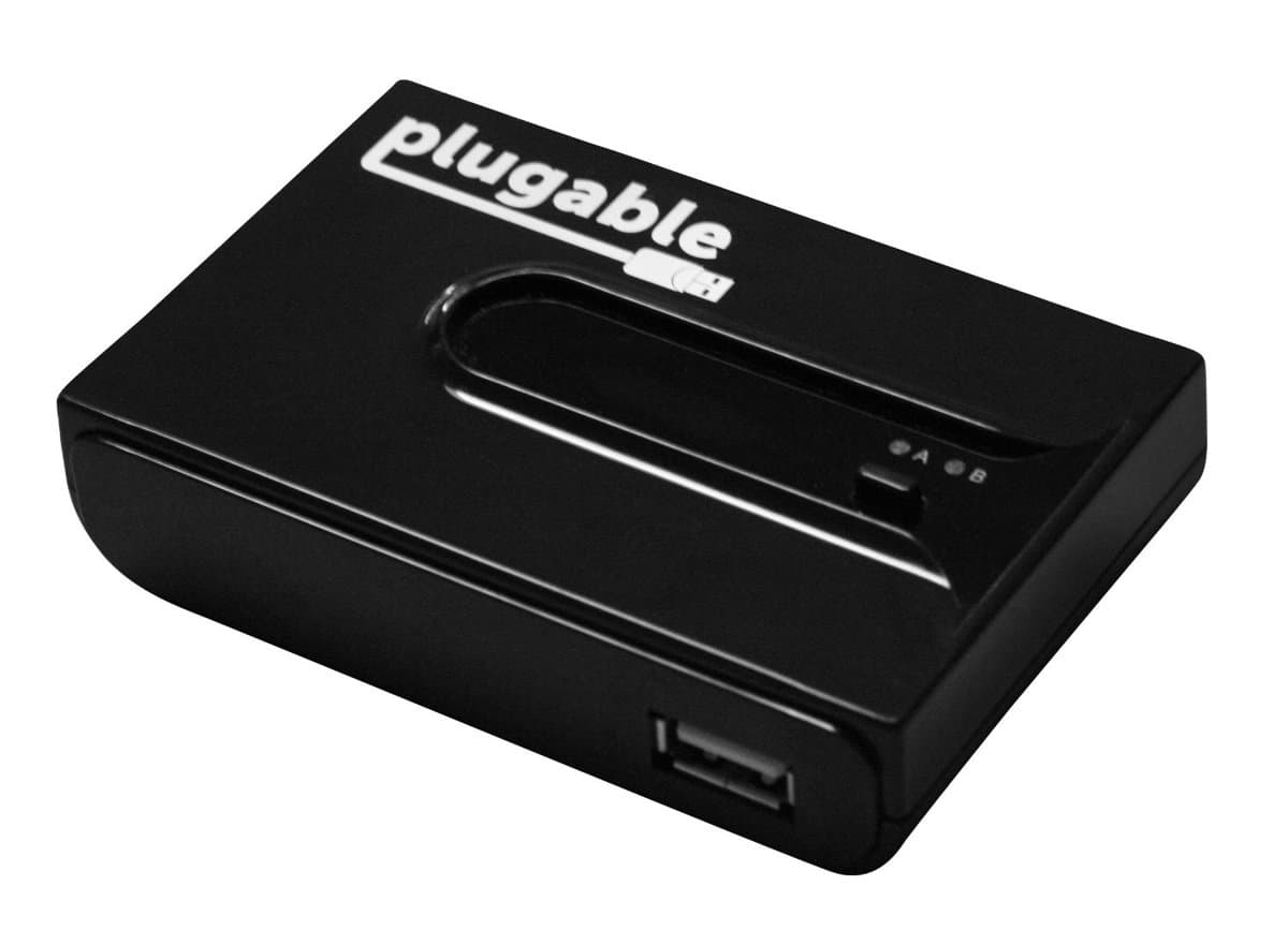 Plugable USB 2.0 Port Sharing Switch, 2-Computer, 480 Mbps