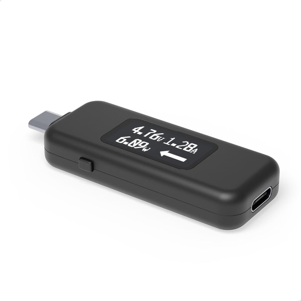 Plugable USB-C Power Meter Tester, Digital Multimeter, 240W, OLED Display