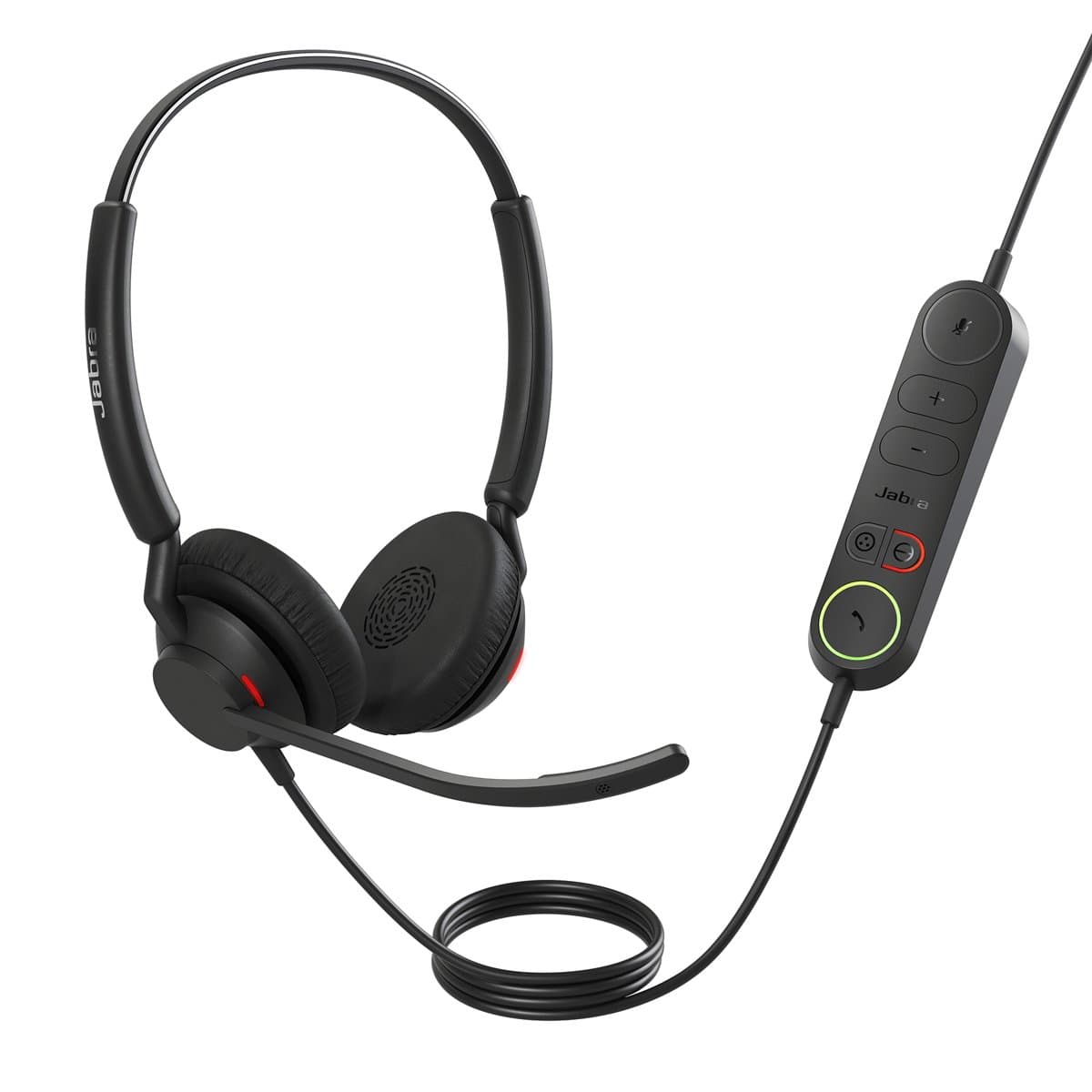 Jabra Engage 40 Inline Link USB-A UC Stereo Headset, Wired, 63g, Dual Mic