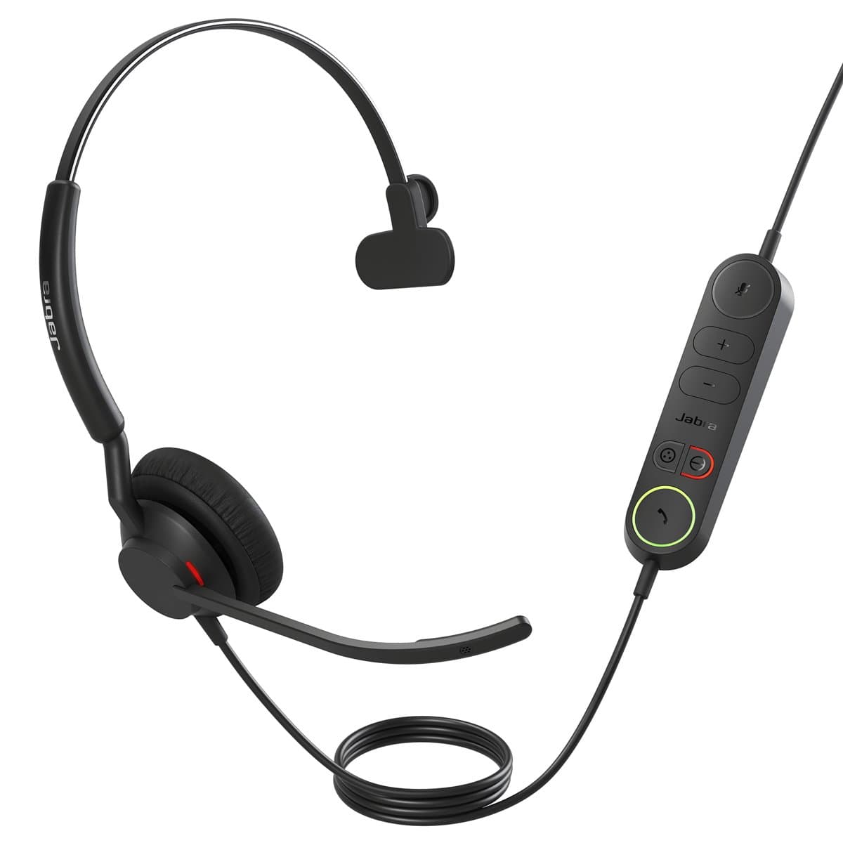 Jabra Engage 40 Wired Headset, USB-C Inline Link, Mono, 45g, Contact Center