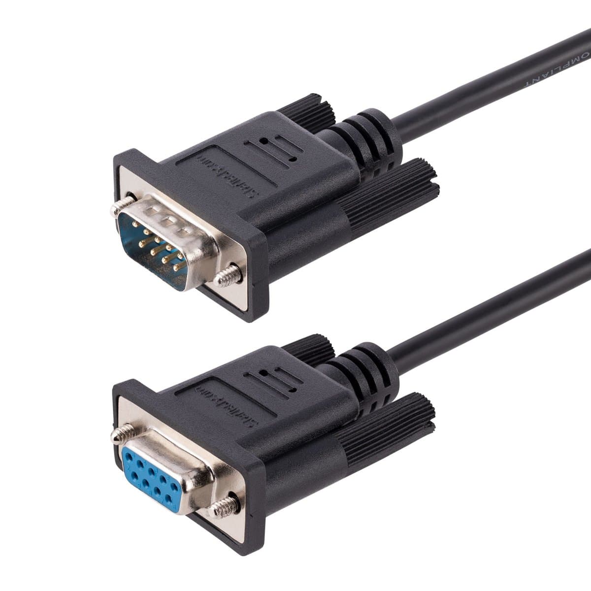 StarTech RS232 Null Modem Cable, 3 m, DB9 F/M, Shielded