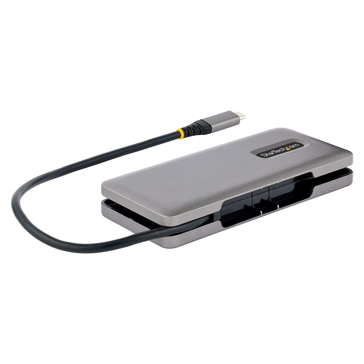 StarTech 4-Port USB-C Hub, USB 3.2 Gen 2 10Gbps, 100W Power Delivery, Built-in Cable