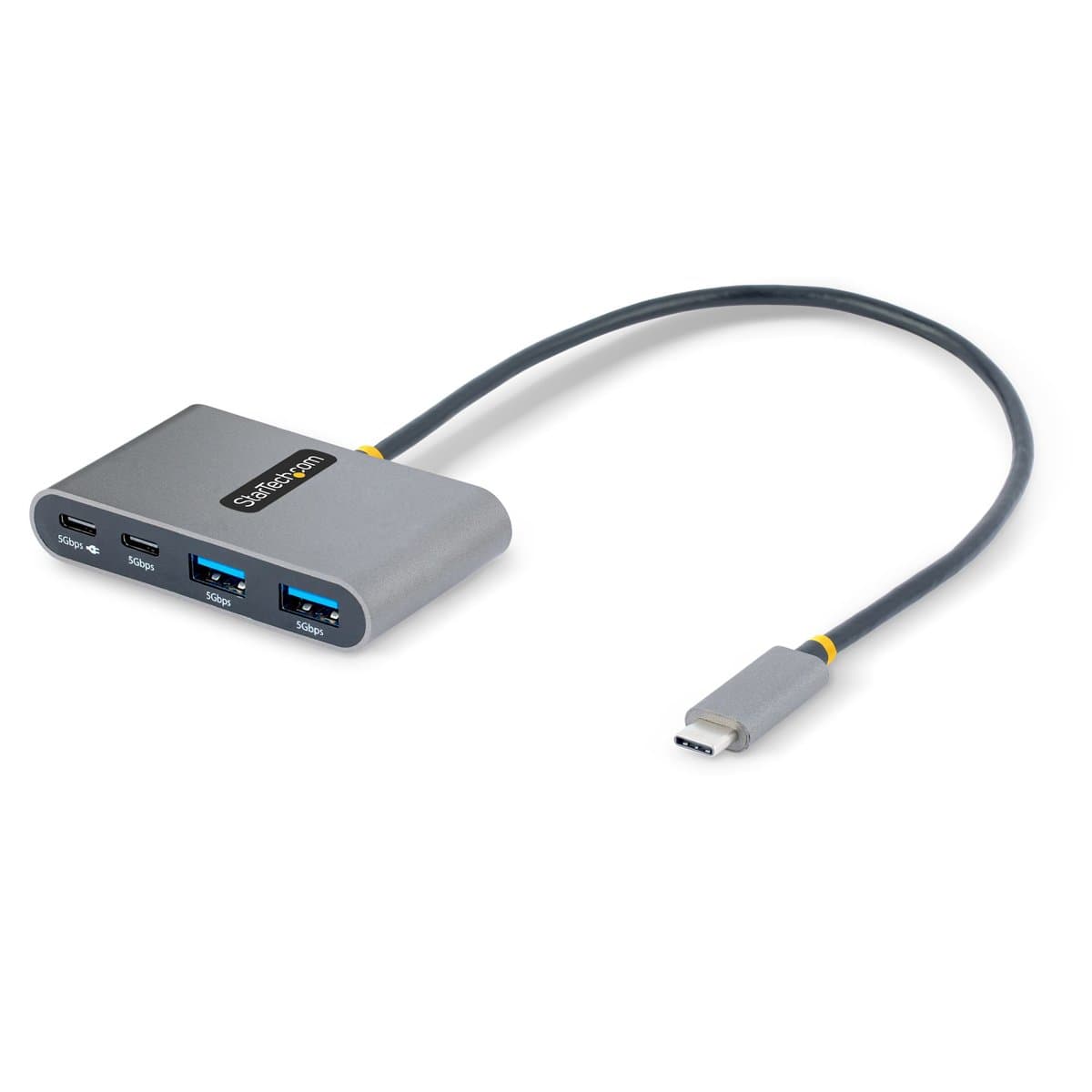StarTech 4-Port USB-C Hub, 100W Power Delivery, 2× USB-A + 2× USB-C, 5Gbps