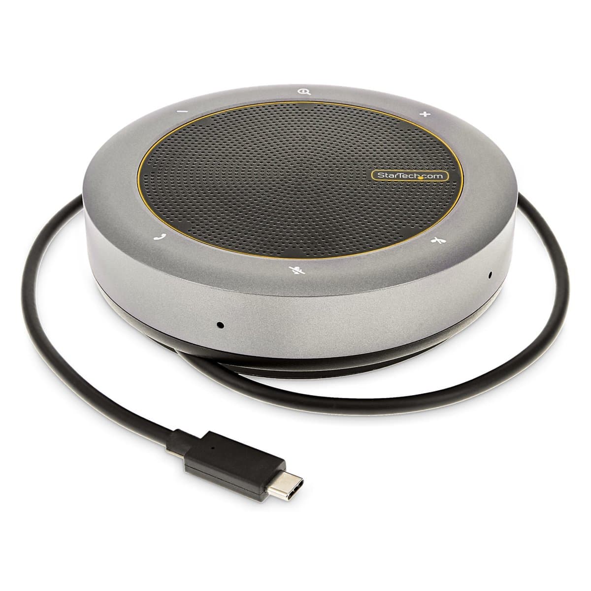 StarTech USB-C Speakerphone Dock, 4K HDMI/VGA, Dual Mics, 2× USB-A Hub