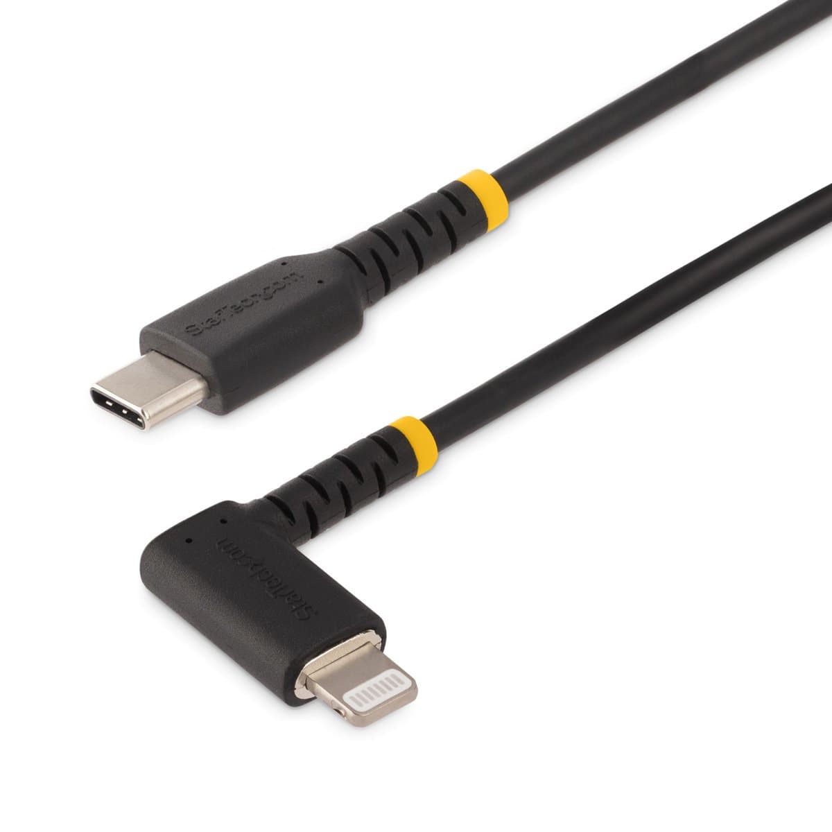 StarTech USB-C to Lightning Cable, 3ft Right-Angle, Aramid Reinforced