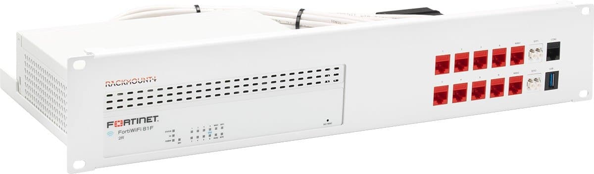 Rackmount.IT RM-FR-T18, Fortigate Firewall Mount, 19 inch, White