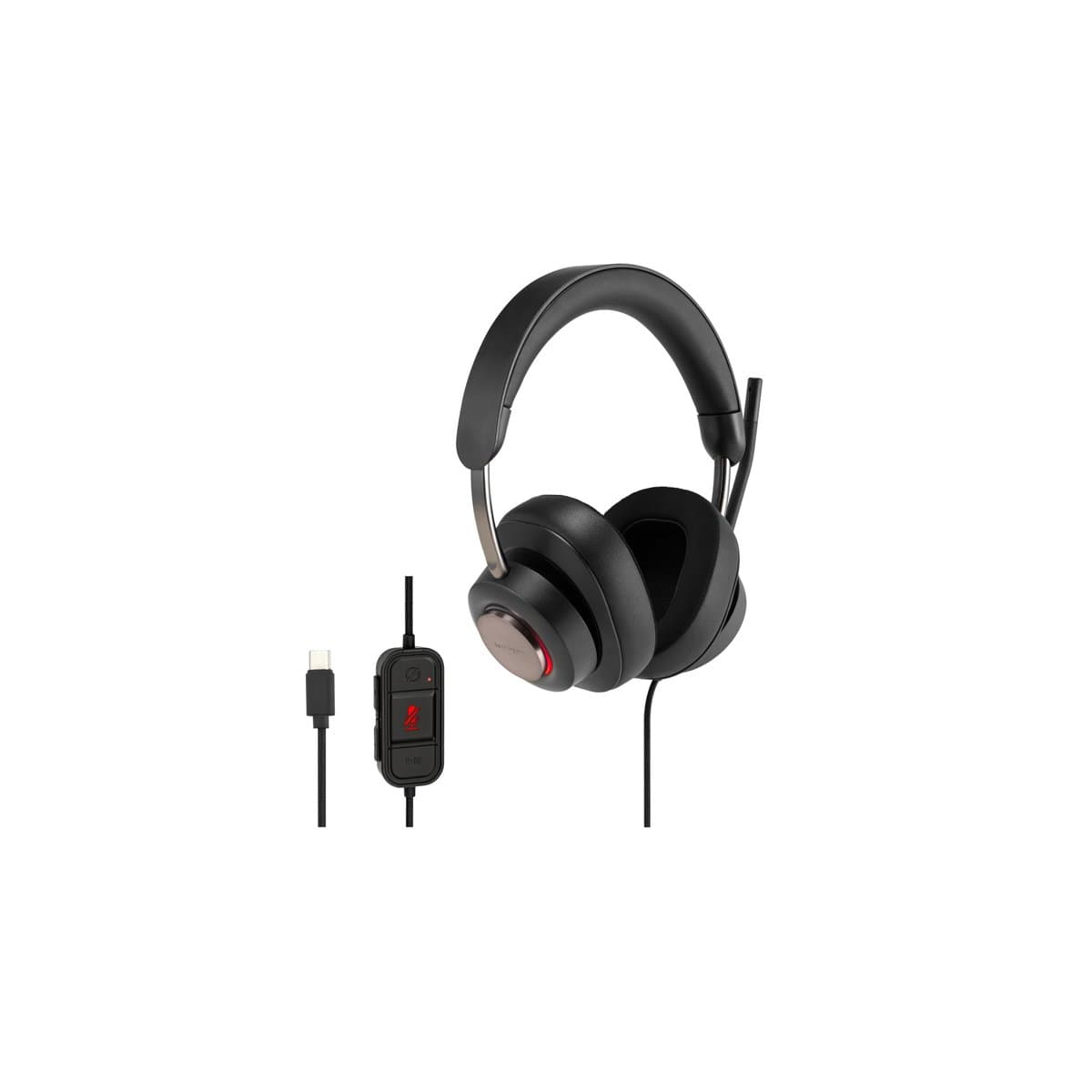Kensington H2000 USB-C Over-Ear Headset, Wired, 40mm Drivers, Noise Cancelling