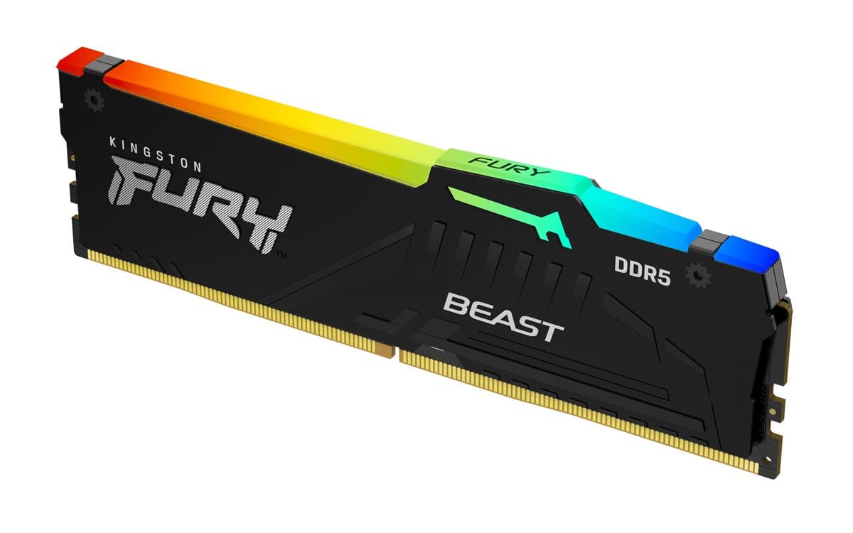 Kingston FURY Beast DDR5 16GB, 5600MT/s Speed, CAS Latency 36, RGB
