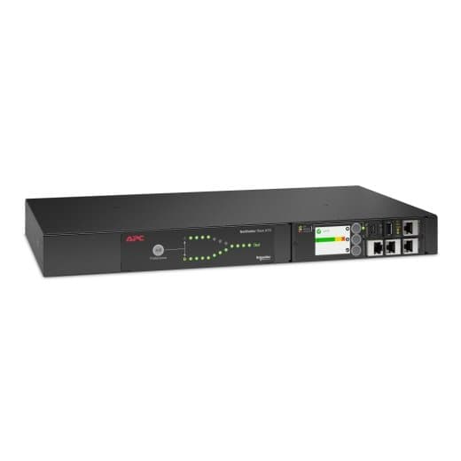 APC Netshelter Rack ATS 1U, 15A 100–120V, 10 NEMA 5-15R Outlets, 50/60 Hz