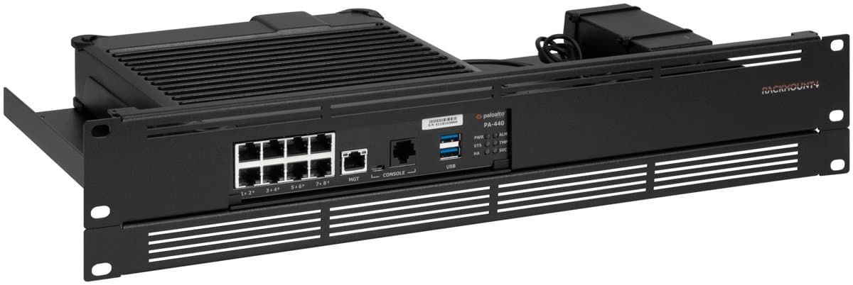 Rackmount RM-PA-T7 Palo Alto Firewall Rack Mount, Single Appliance, Black