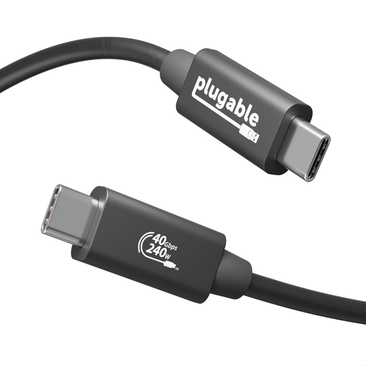 Plugable USB4, EPR Cable, 240W, 40 Gbps, 8K, 1M