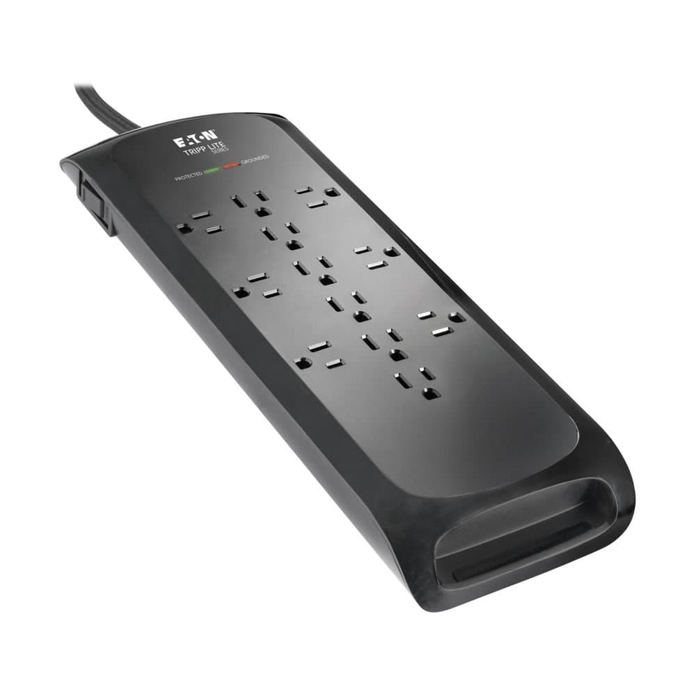 Eaton 12-Outlet Surge Protector, 2100J, 5-15R, 8ft Braided Cord