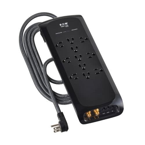 Eaton 11-Outlet Surge Protector, 4200J, 5-15R, 8ft Braided Cord