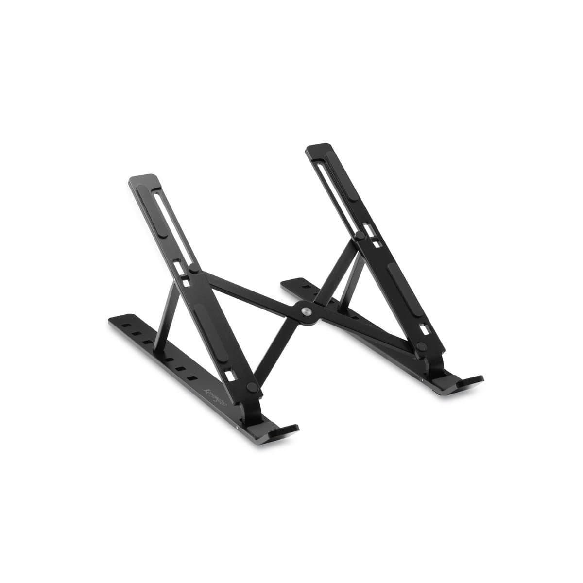 Kensington Collapsible Aluminum Laptop Stand, 57–148mm Height, 12–44° Tilt, Black