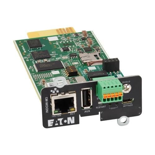 Eaton CyberSecure Gigabit Industrial Gateway Card, UPS Module, UL 2900-1