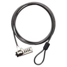 Targus DEFCON CL, 2.1 m Steel Cable, 4 mm Diameter, Combination Lock
