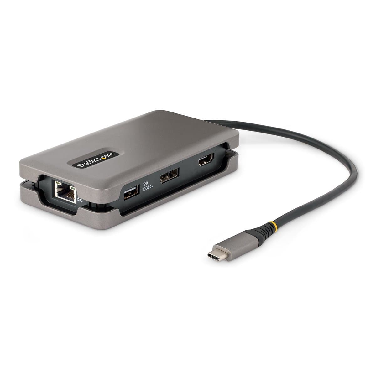 StarTech USB-C Multiport Adapter, 4K 60Hz Docking, 100W Power, Gigabit